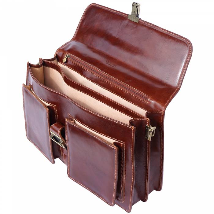 The Medici Leather Briefcase