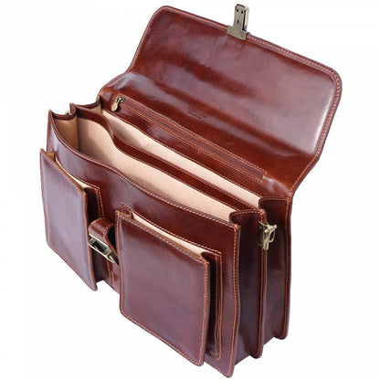 The Medici Leather Briefcase