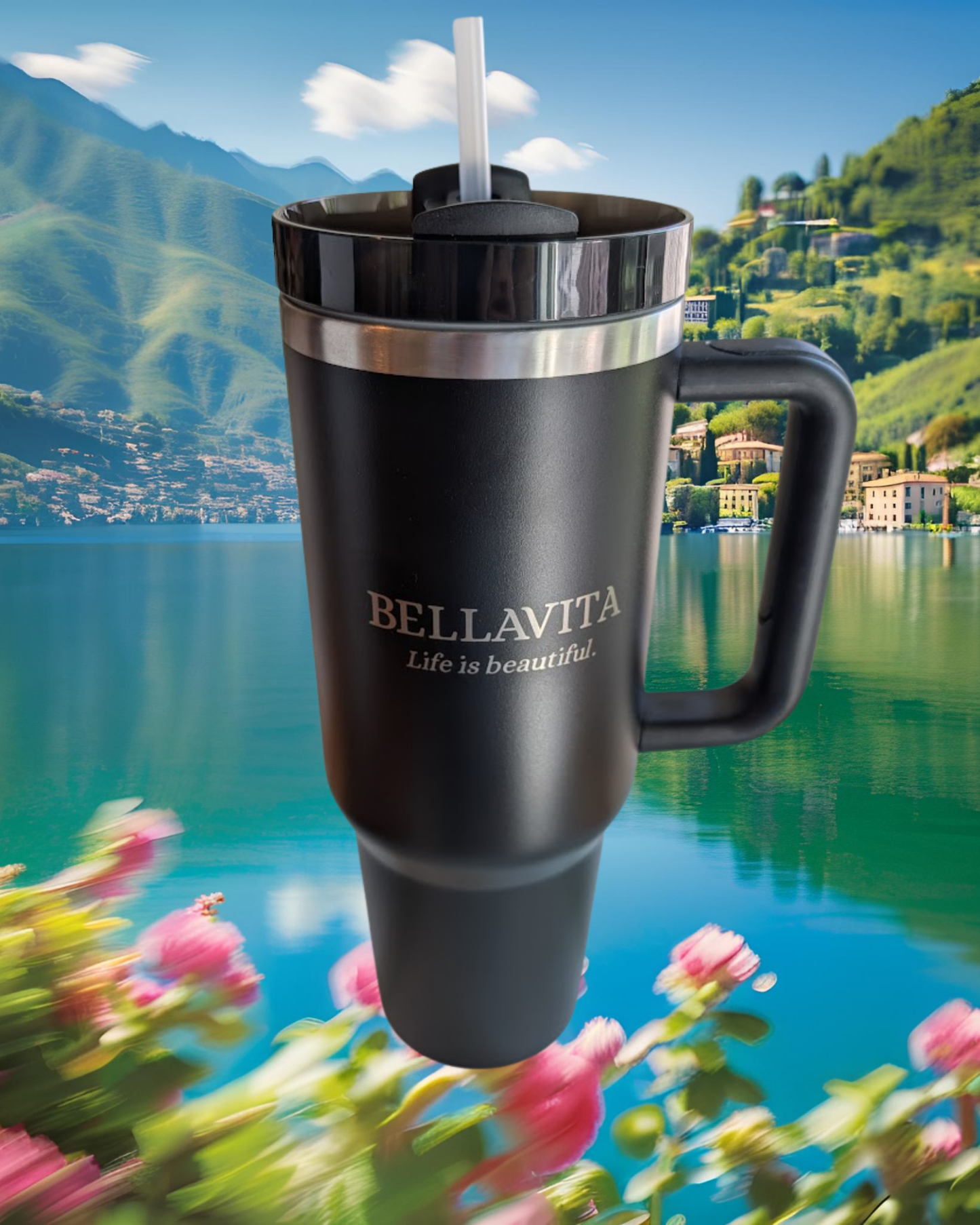 Bellavita Sports Tumbler (40 oz) - "Life is Beautiful"